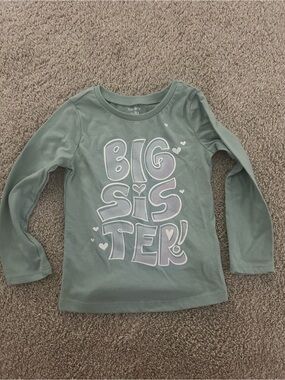 Carters 2T Big Sister Longsleeve Top NWOT